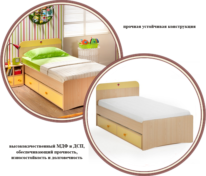 ���� �������  Cilek Split Yellow SA-1301 90x190 (����� ����� �����)